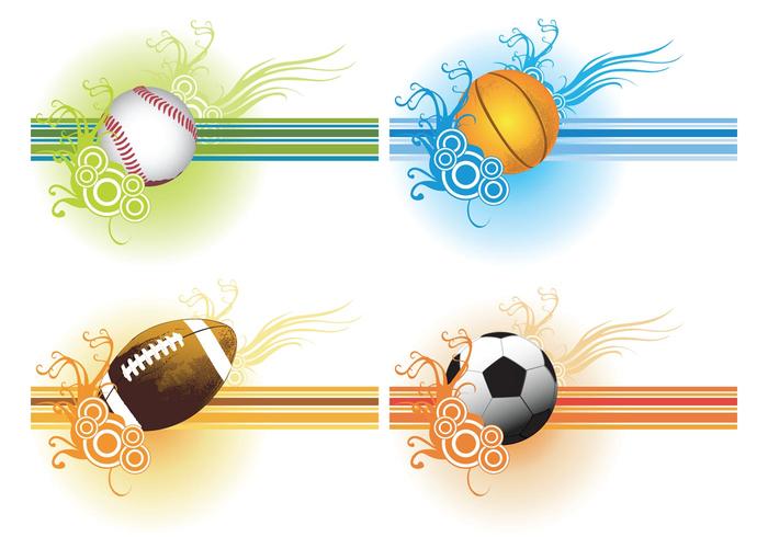 Sport Balls Vector Set Sport Balls Vector Set