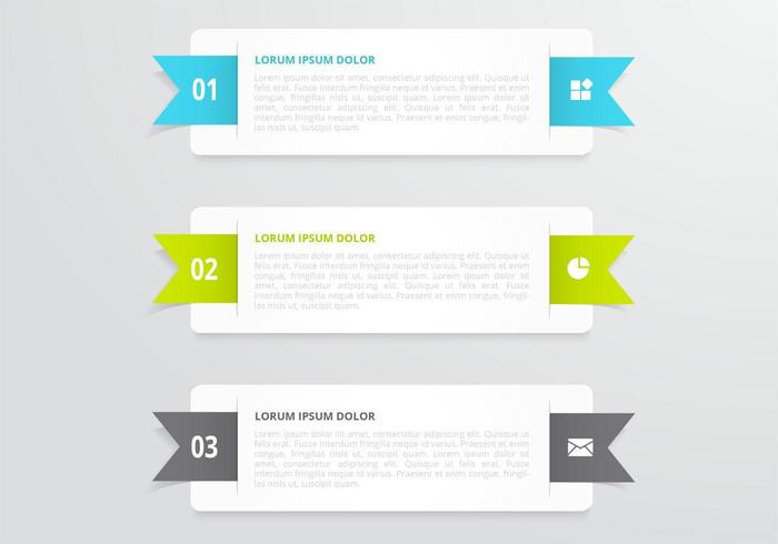 Horizontal Ribbon Banners Vector