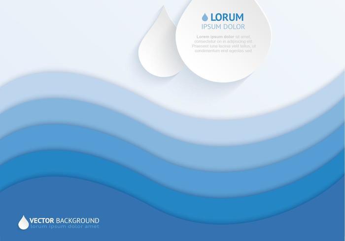 Layered Water Drop Background Vector