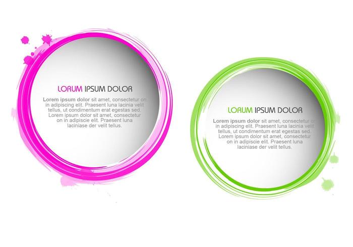 Splatter Paint Borders Vector Set