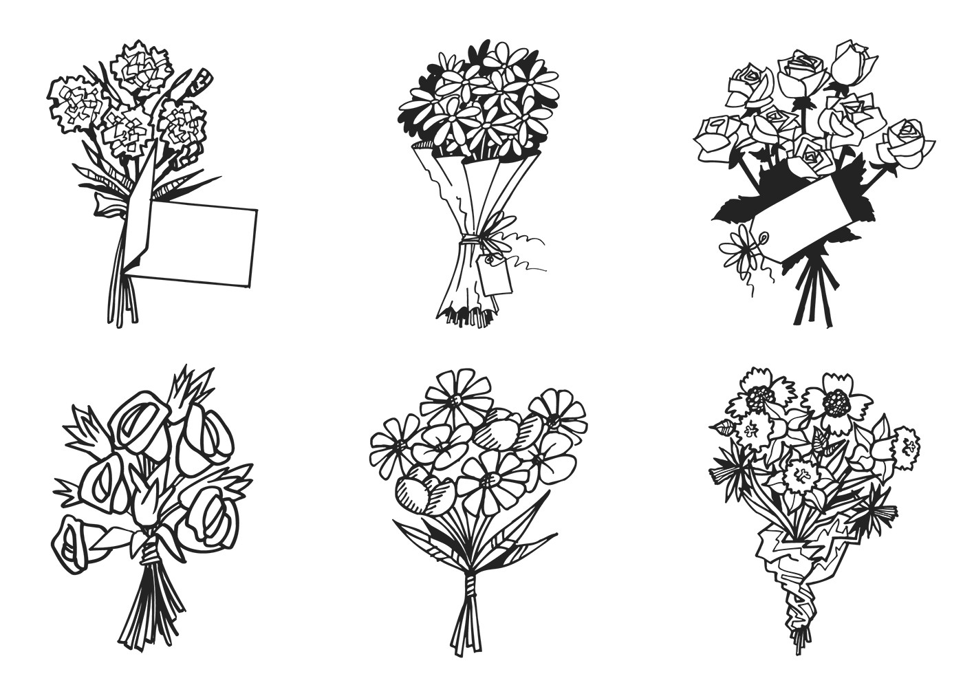 Free Free 216 Flower Bouquet Svg SVG PNG EPS DXF File