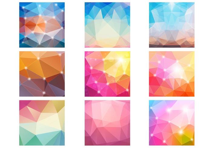 Abstract Diamond Bokeh Patterns Vector