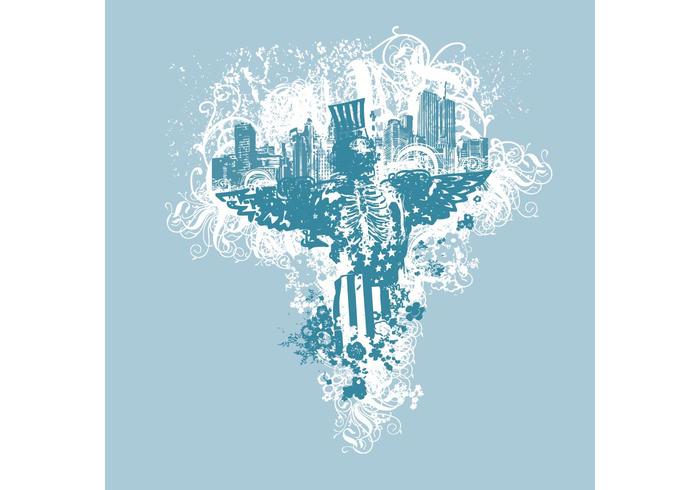 USA Urban Grunge Eagle USA Urban Grunge Eagle