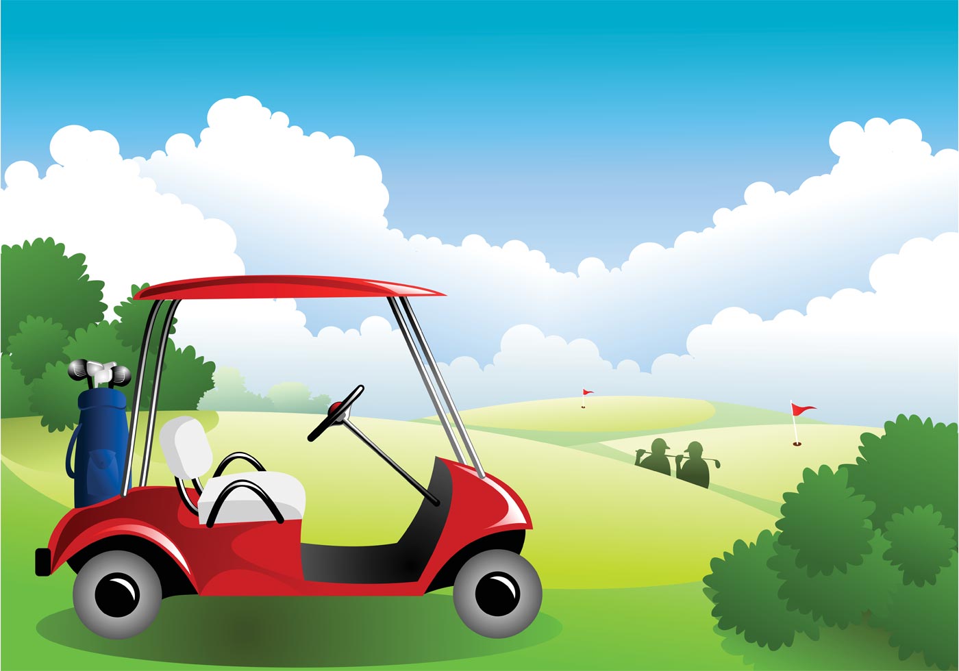 Golf Course Download Free Vector Art, Stock Graphics