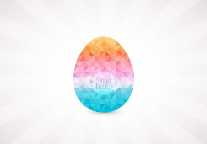 Geometric Diamond Easter Egg Vector