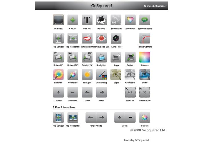 Editing Icons Editing Icons