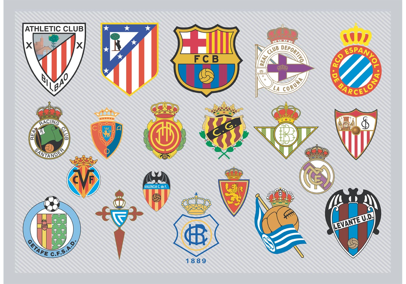 Logos del equipo de fútbol español 62237 Vector en Vecteezy