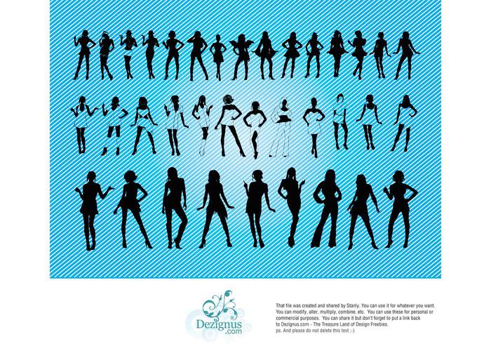 Sexy Girls Silhouettes Sexy Girls Silhouettes