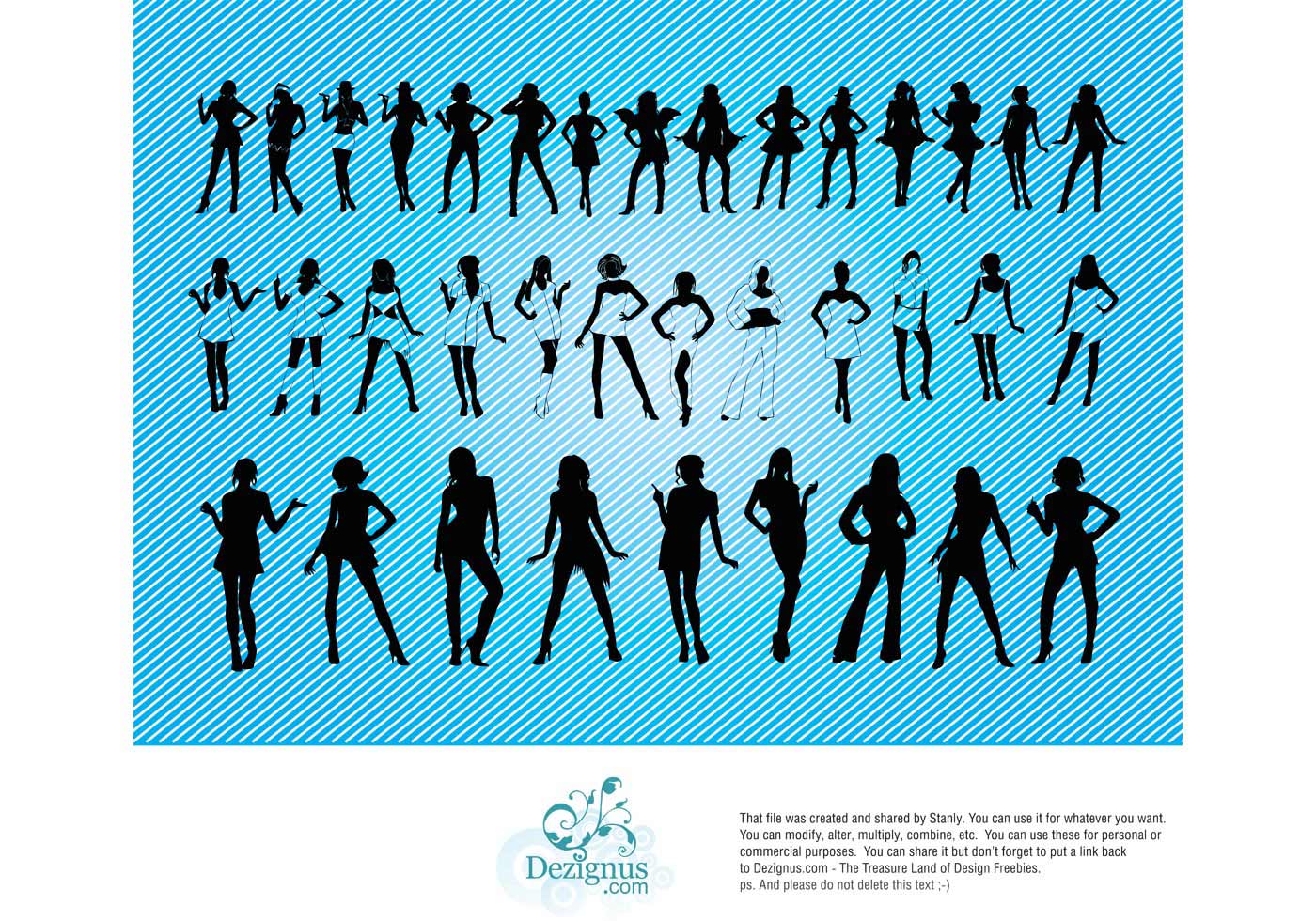 Sexy Girls Silhouettes - Download Free Vector Art, Stock Graphics & Images