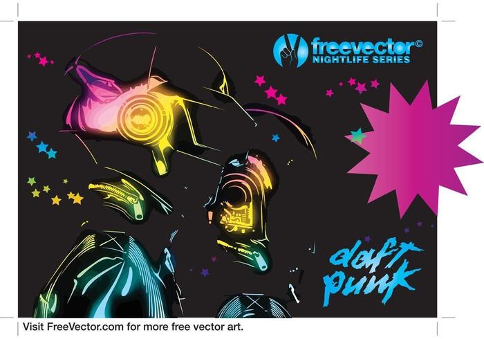 Daft Punk Graphics vector