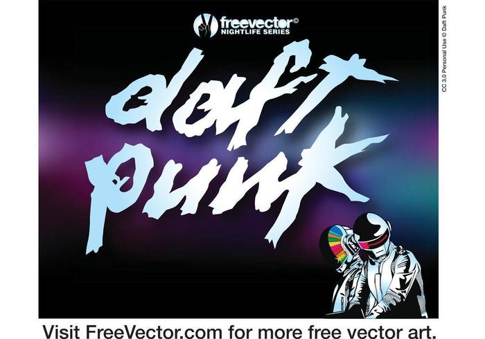 Logotipo de Daft Punk vector