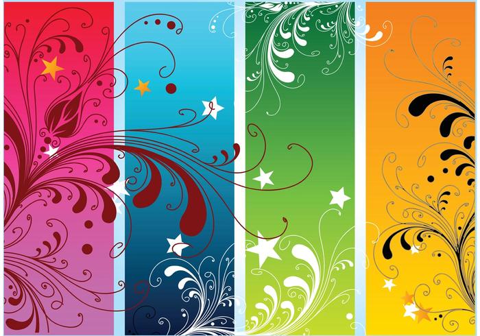 Colorful Nature Vectors Colorful Nature Vectors