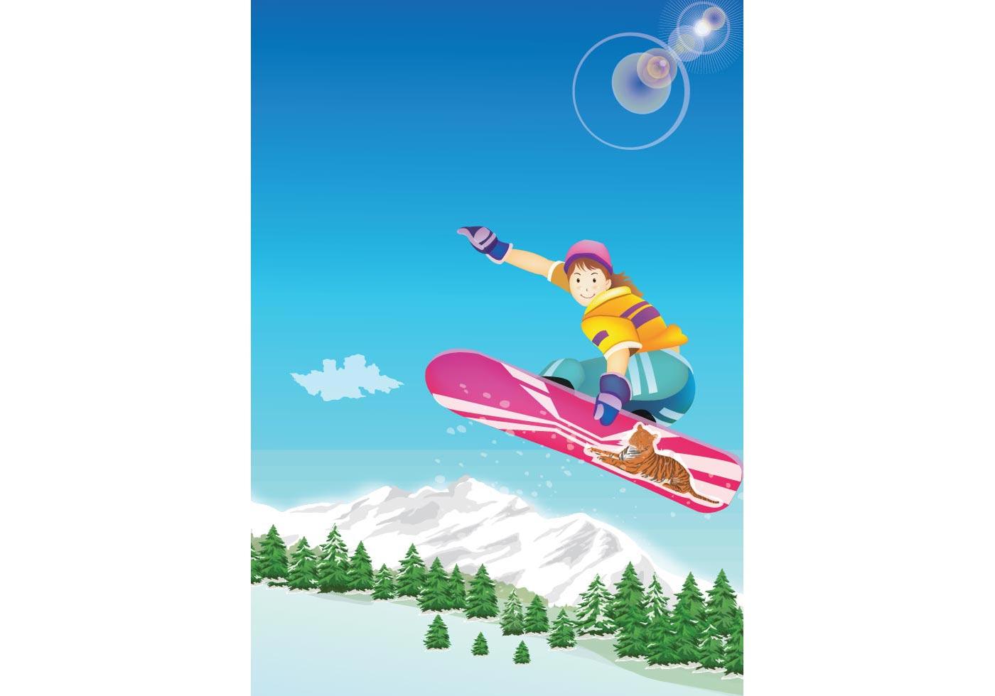 Snowboard Kid - Download Free Vector Art, Stock Graphics & Images