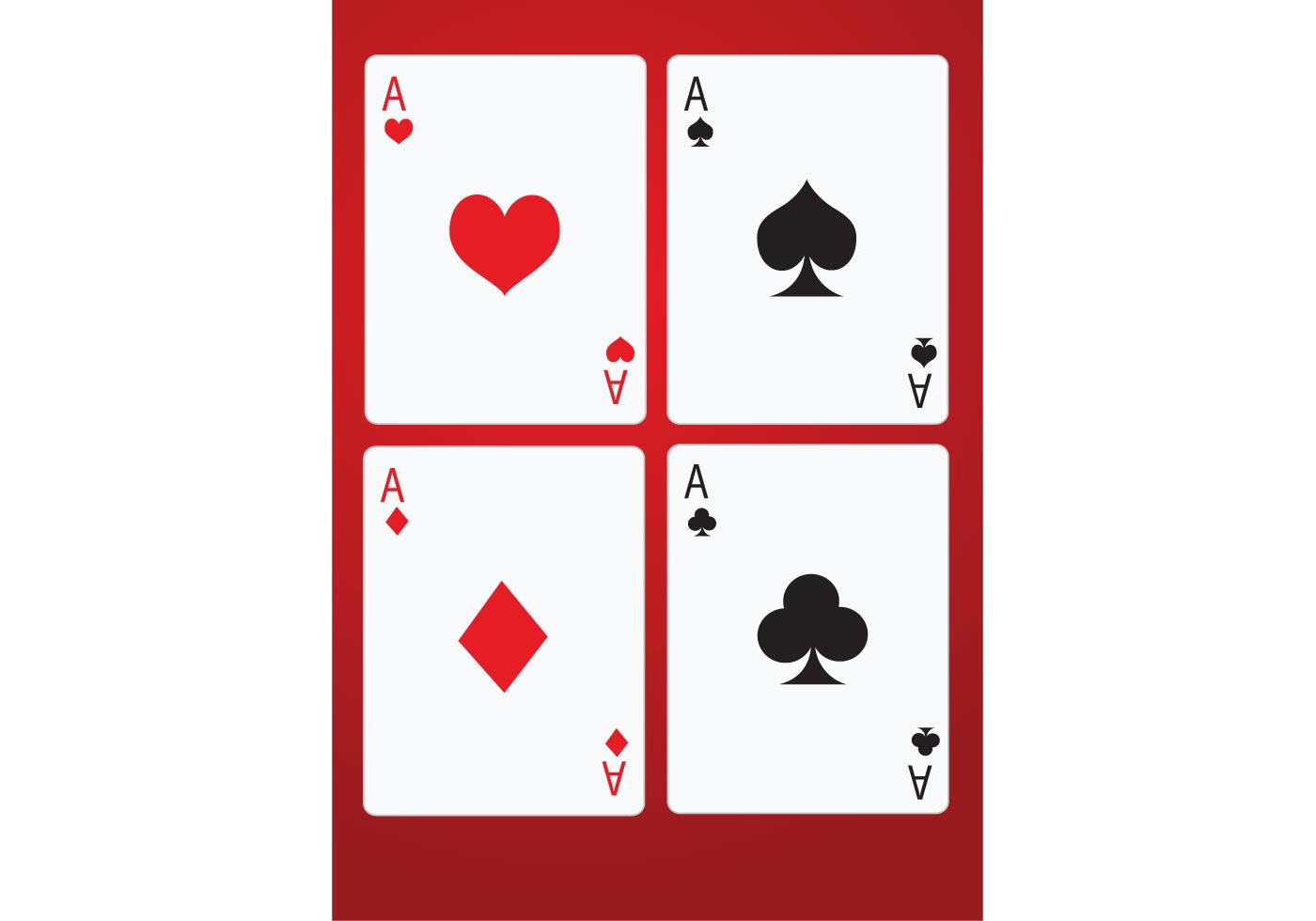 Tarjetas de juego de póquer - Descargue Gráficos y Vectores Gratis