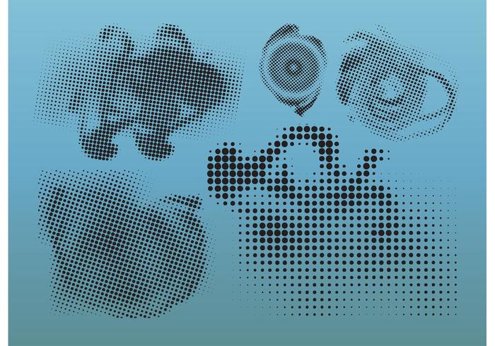 Halftone Vectors Halftone Vectors