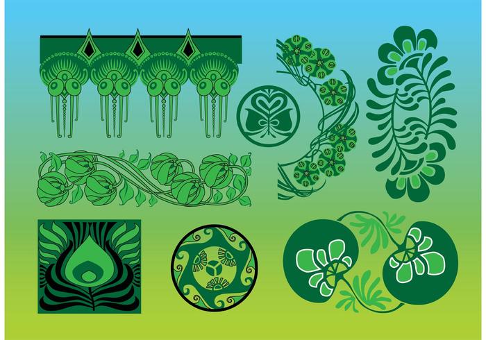 Art Nouveau Vectors Art Nouveau Vectors