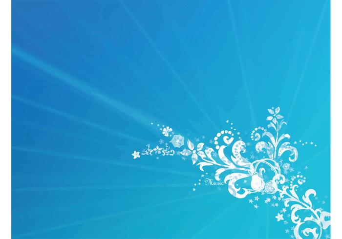 Blue Floral Background Blue Floral Background