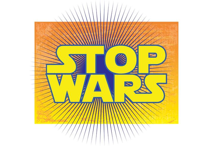 Stop Wars vector