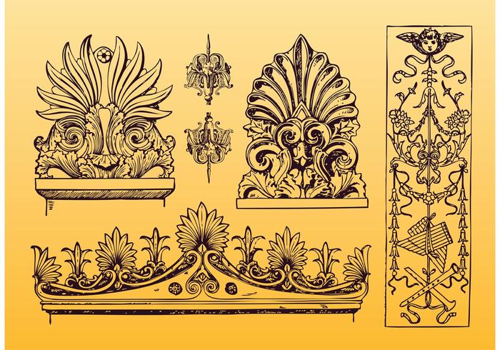 Antique Ornament Vectors Antique Ornament Vectors