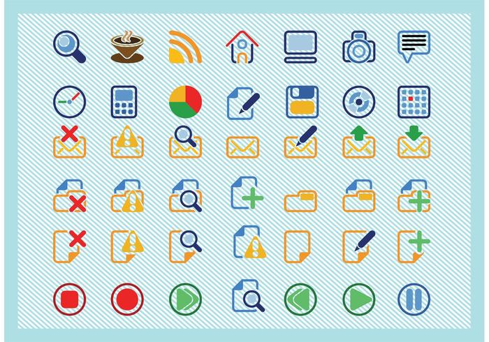 Basic Icons Vectors Basic Icons Vectors