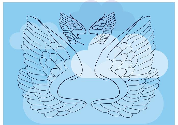 Wings Vector Illustration Wings Vector Illustration