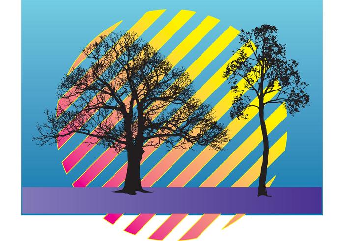 Trees Vector Illustration Trees Vector Illustration