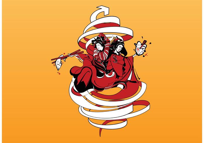 Japanese Food Vector Japanese Food Vector