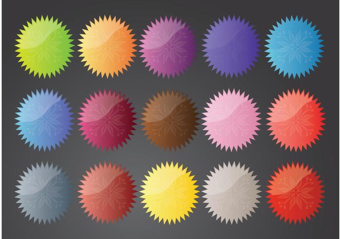 Flower Star Buttons Flower Star Buttons