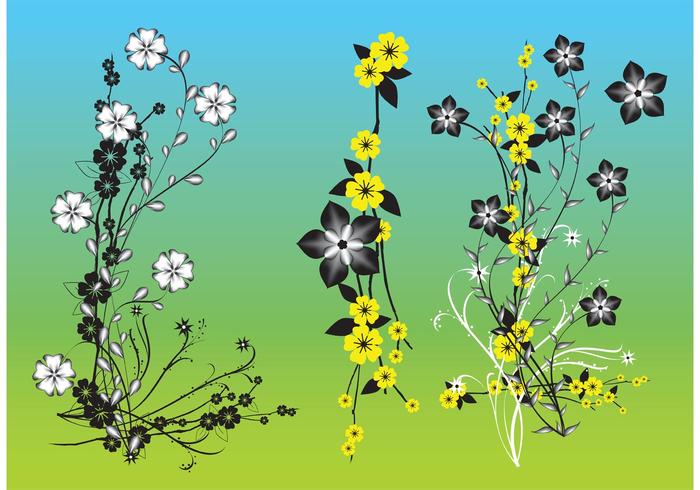 Chinese Flowers Vector Art Chinese Flowers Vector Art