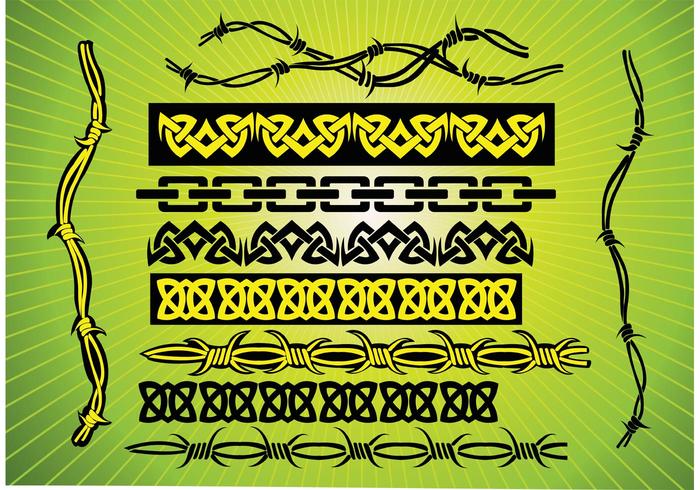 Barbed Wire Tribal Vectors Barbed Wire Tribal Vectors