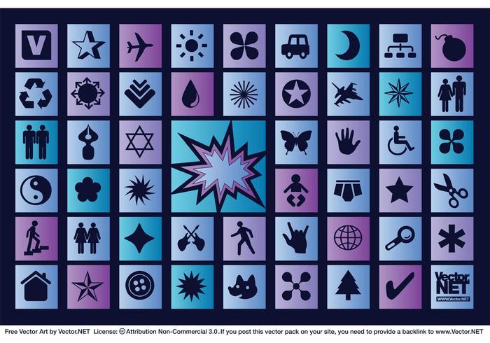 Blue Vector Icons