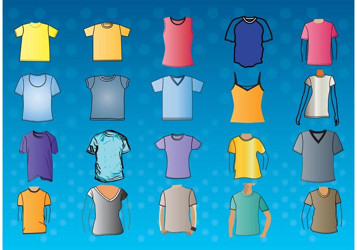 T-Shirt Template Vectors T-Shirt Template Vectors