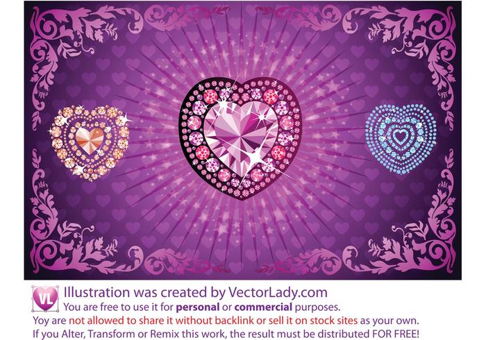 Diamond Heart Vectors Diamond Heart Vectors