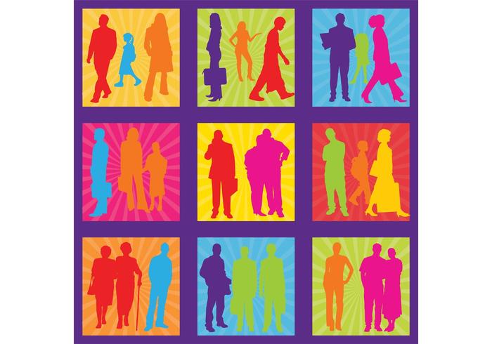 Free People Silhouettes Vectors Free People Silhouettes Vectors