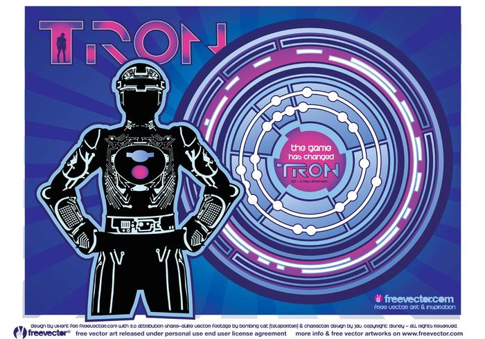 Tron Gráficos vector