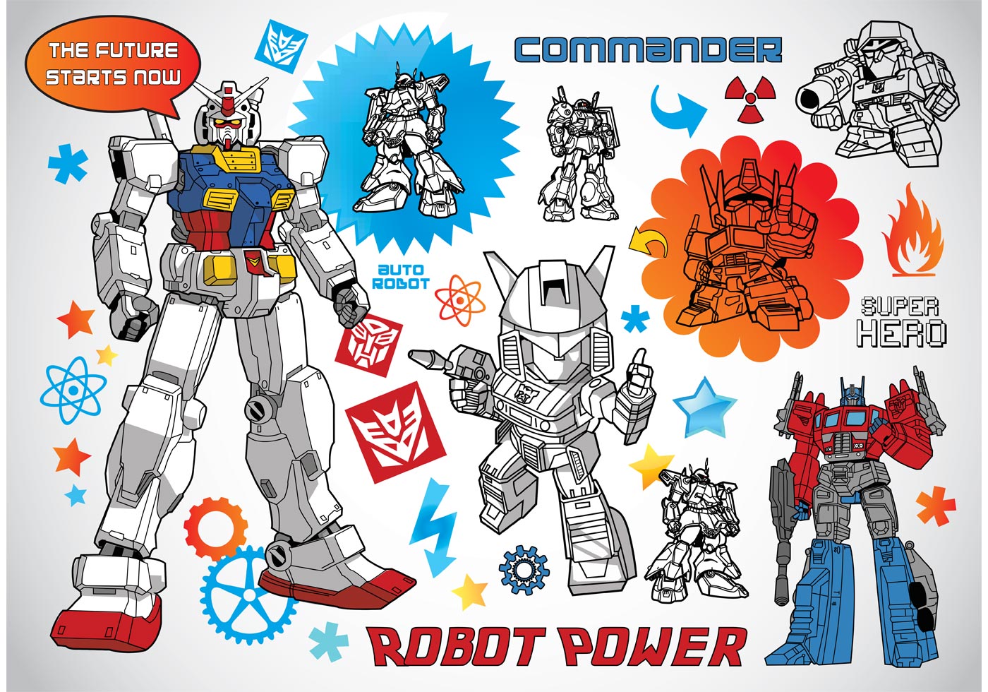 Download Robot Vectors 63095 - Download Free Vectors, Clipart ...