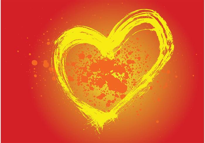 Heart Painting Vector Heart Painting Vector