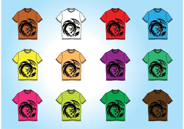 Free T-Shirt Templates Vectors Free T-Shirt Templates Vectors