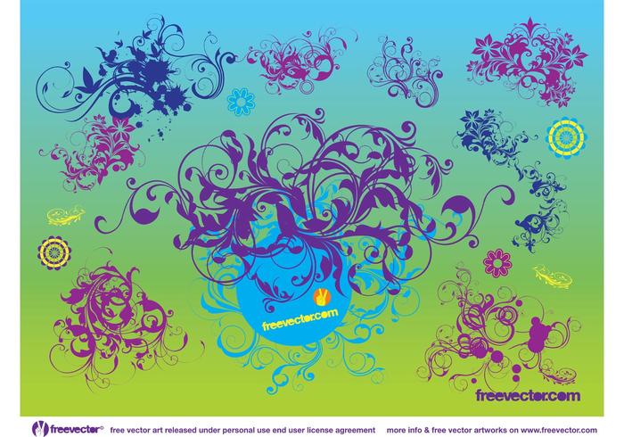 Nature Scrolls Vectors Nature Scrolls Vectors