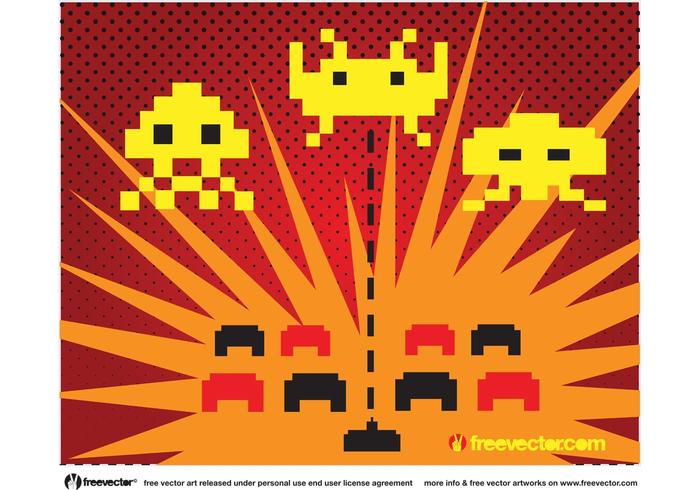 Space Invaders Vector