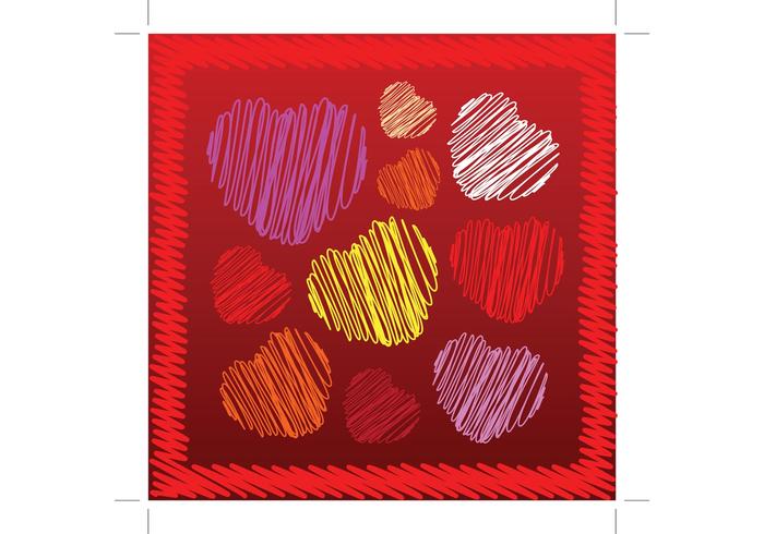 Heart Scribbles Vectors Heart Scribbles Vectors