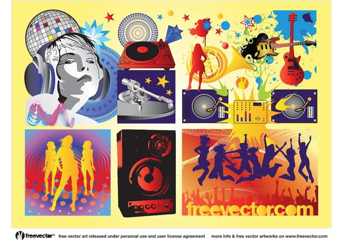 Free Music Party Vectors Free Music Party Vectors