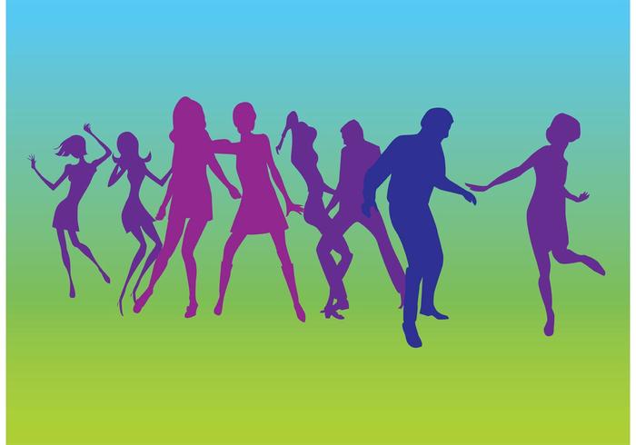 Dancers Silhouettes Vectors Dancers Silhouettes Vectors