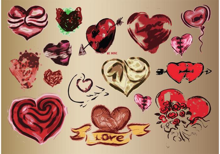 Hearts Vector Art Drawings Hearts Vector Art Drawings