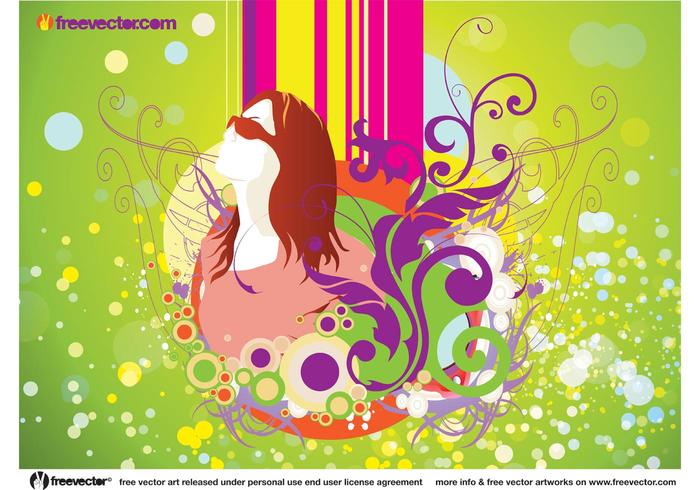 Spring Girl Vector Spring Girl Vector