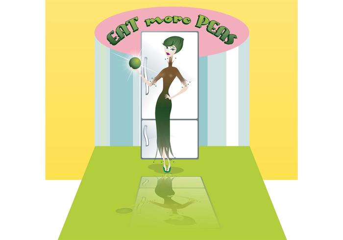 Advertising Lady Vector Advertising Lady Vector
