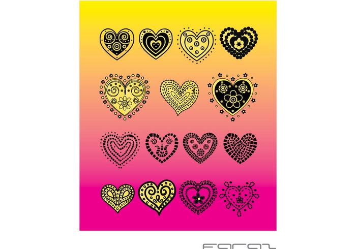 Heart Vector Doodles Heart Vector Doodles