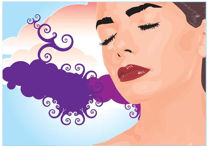 Beautiful Dream Girl Vector Beautiful Dream Girl Vector