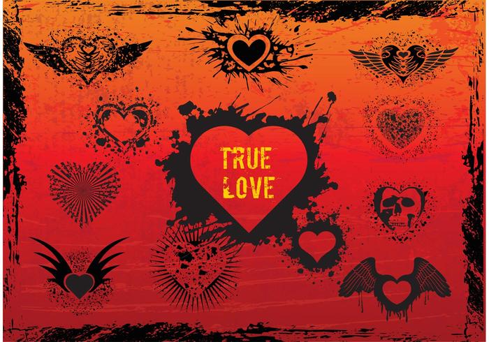 Free Grunge Heart Vectors Free Grunge Heart Vectors