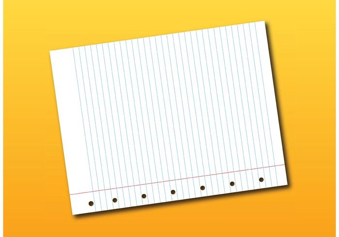 Vector de la página del cuaderno - Descargue Gráficos y 